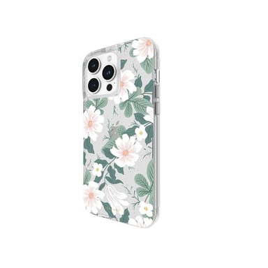 Coque pour Apple iPhone 15 Pro Max MagSafe Imprimé Floral Willow Vert
