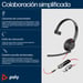 Poly Auriculares Blackwire 5210 monaural USB-C + conector de 3,5 mm + adaptador USB-C/A