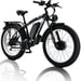 Vélo électrique KETELES K800, moteur 2000W, batterie 48V 23Ah, vitesse maximale 50 km/h, autonomie 100 km, pneus 26*4,0 pouces, noir et blanc.