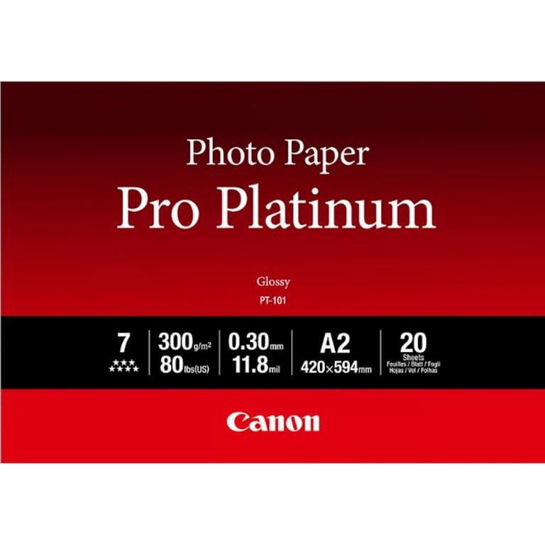 Canon Papier photo professionnel Platinum A2 PT 101 20 feuilles Neuf