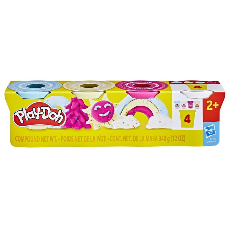 Pâte à Modeler Play-Doh G1736 – Pack de 4 Pots Confettis - vue 9