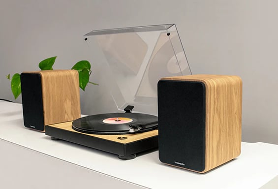 Thomson WS602DUO haut-parleur 1-voie Bois Avec fil 30 W - Neuf Noir - vue 3