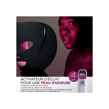 Masque LED SHARK CryoGlow avec rafraîchissement du contour des yeux Lilas