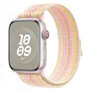 Nike Sport Loop bracelet pour Apple Watch Series 1 á 10 / SE / Ultra (2) (44/45/46/49 mm) - Starlight/Pink