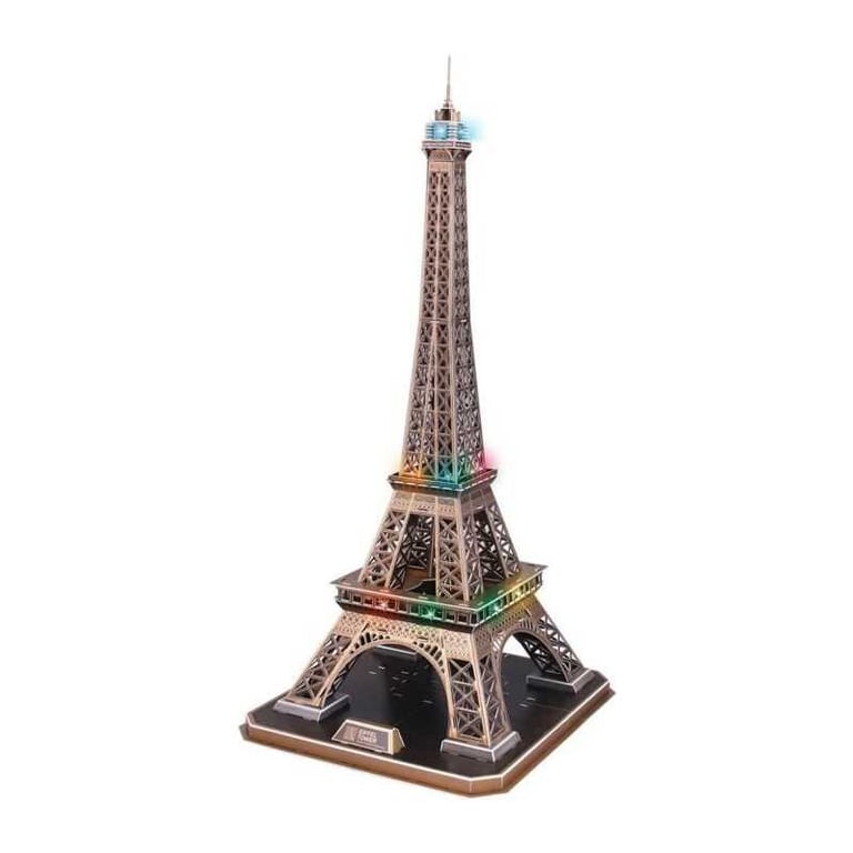 Maquette 3D EXPLORA Tour Eiffel Lumineuse LED 84 pièces À monter soi même - vue 3
