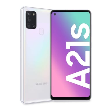 Samsung Galaxy A21s SM-A217F 16,5 cm (6.5'') Doble SIM Android 10 4G USB Type-C 3 Go 32 Go 5000 mAh Blanco