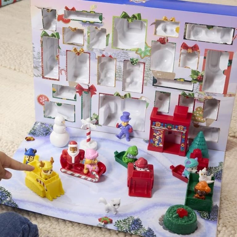 Calendrier de l'Avent Pat Patrouille SPINMASTER 24 surprises figurines mini véhicules accessoires Multicolore - Neuf