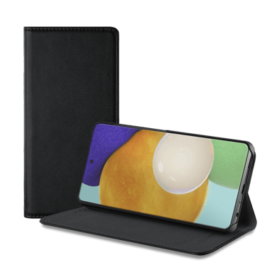 Folio a conchiglia con slot per schede e supporto per Samsung Galaxy A52 4G/ A52 5G/ A52s 5G 2021, nero