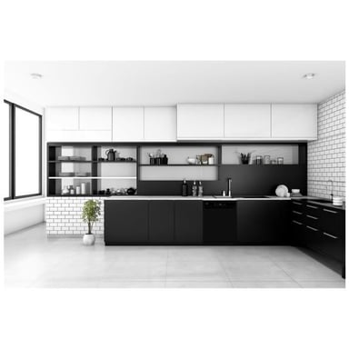 Lavastoviglie a libera installazione - Nero