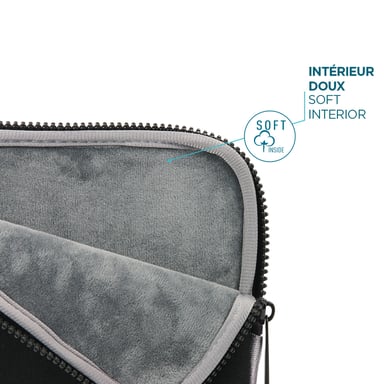 Custodia protettiva in memory foam per laptop 14'' Mobilis 049016 - Nero/Grigio