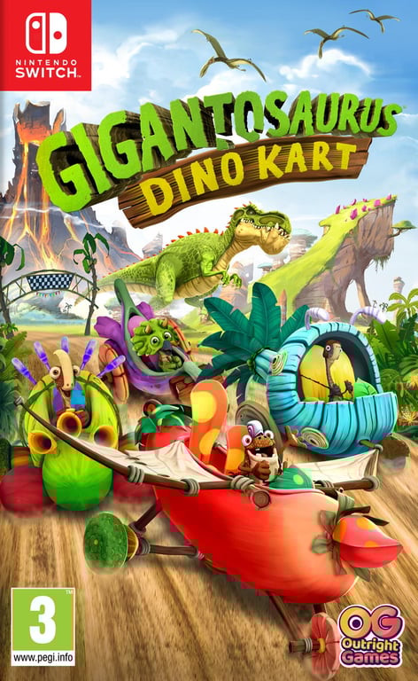 Jeu Vidéo Gigantosaurus Dino Kart Switch - vue 2