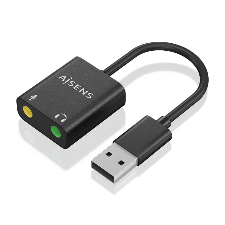 AISENS A106 0769 changeur de genre de câble USB A 2x 3.5 mm Neuf