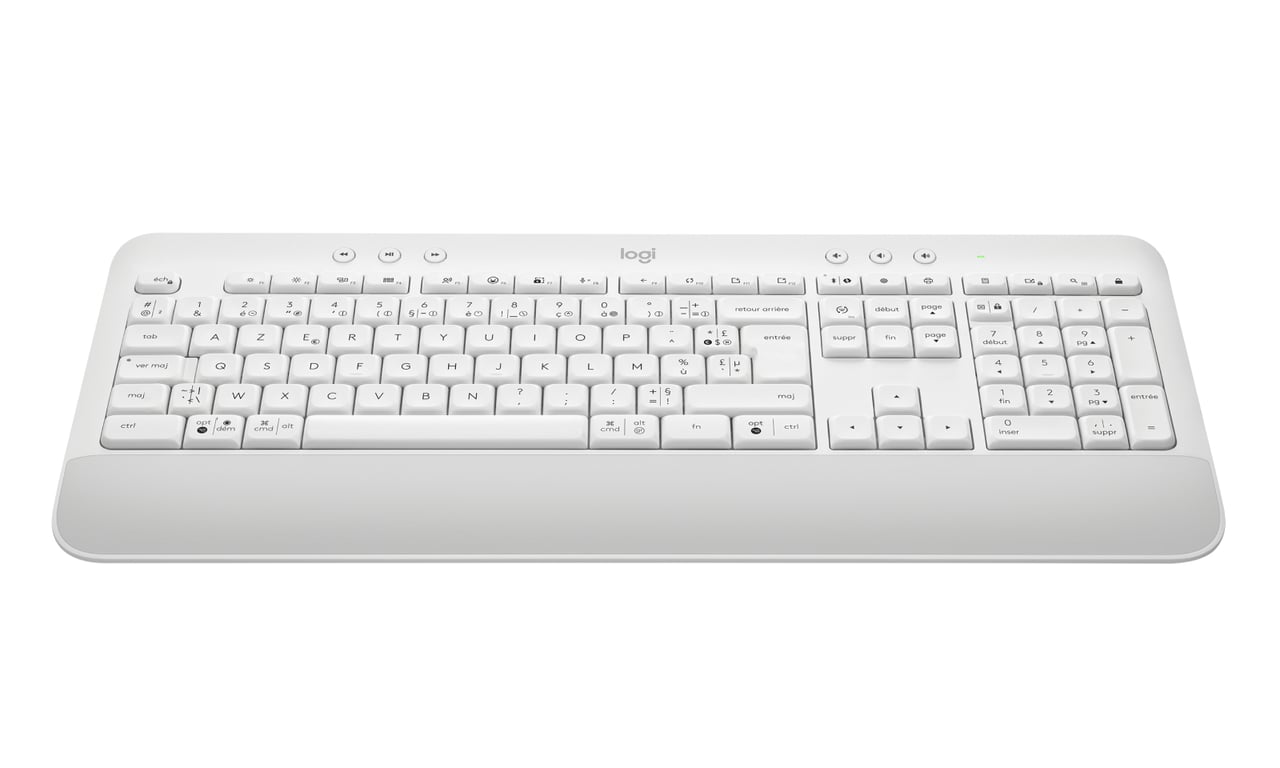 Clavier Sans fil Logitech Signature K650 AZERTY Ergonomique avec repose poignets - vue 3