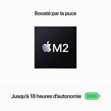 MacBook Air M2 (2022) 13.6', 3.5 GHz 512 Go 8 Go  Apple GPU 8, Lumière stellaire - AZERTY