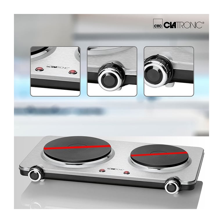 Double plaque de cuisson Clatronic DKP 3668 E - vue 4