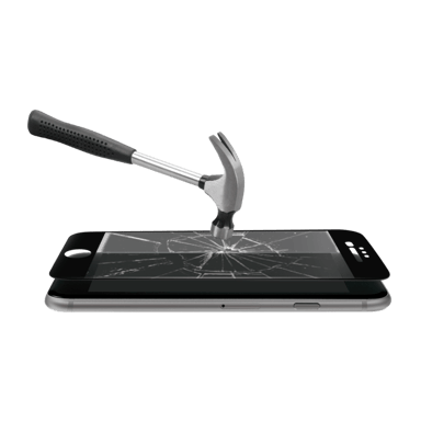 Protection d'écran en verre trempé Bord à  Bord Incurvé pour Apple iPhone 6/6s/7/8 Plus, Noir