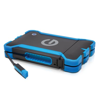 G-Technology G-DRIVE ev ATC disque dur externe 1 To 7200 tr/min Micro-USB B 3.2 Gen 1 (3.1 Gen 1) Noir, Bleu