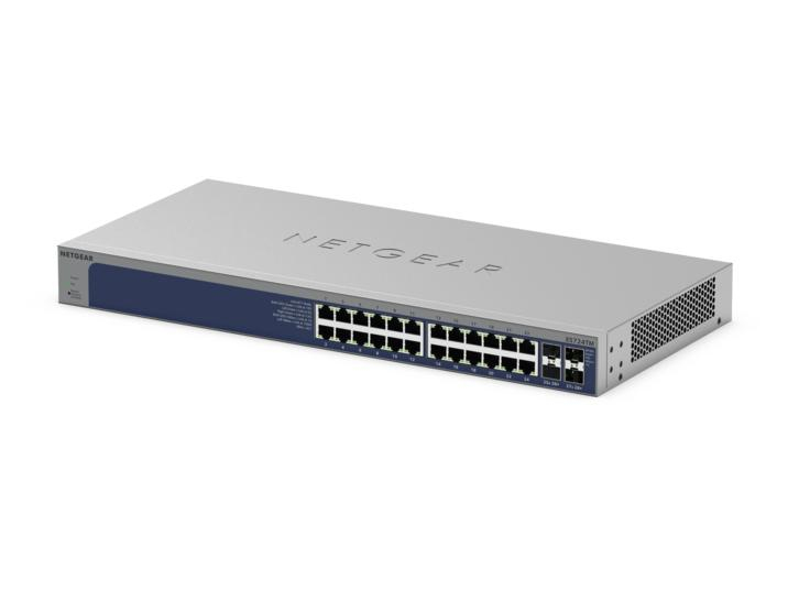 NETGEAR XS724TM Commutateur 2+/L3 Lite intelligent 24 x 1025 Gigabit Ethernet + 4 x 1 Gigabit / 10 Gigabit SFP+ de bureau Montable sur rack - vue 7