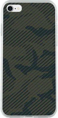 Bigben Connected COVSTRIPEIP8P funda para teléfono móvil Verde, Transparente