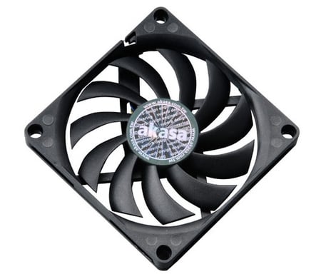 Akasa AK-FN076 système de refroidissement d'ordinateur Boitier PC Ventilateur 8 cm Noir - Neuf