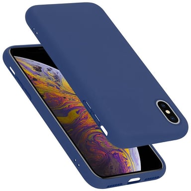 Coque pour Apple iPhone X / XS en LIQUID BLUE Housse de protection Étui en silicone TPU flexible