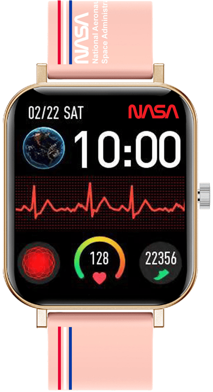 NASA Montre Connectée; Smartwatch; Sport; IP67; Santé; Images de l'univers; Android - iOS; Mod : BNA
