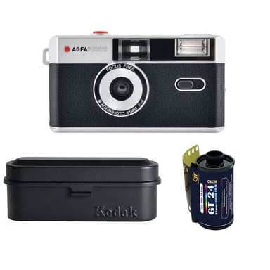 AGFA PHOTO 603000 - Appareil photo analogique réutilisable - Noir