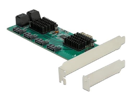 DeLOCK SATA Tarjeta PCI Express x1 de 8 puertos - Factor de forma de perfil bajo