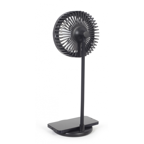 VENTILADOR DE SOBREMESA CON LAMPARA Y CARGADOR INALAMBRICO - Neuf