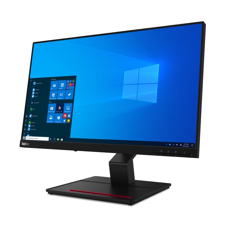 Lenovo ThinkVision T24t-20 LED display 60,5 cm (23.8 ) 1920 x 1080 pixels Full HD Écran tactile Capacité Noir - Neuf