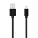 Cable Lightning con certificación MFi Apple Charge Speed 3A de carga/sincronización (2M), negro azabache