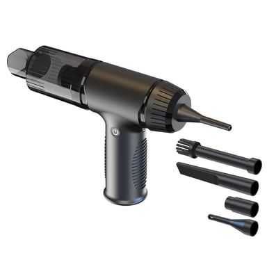 Aspirador para coche con función de soplado 7 boquillas Negro