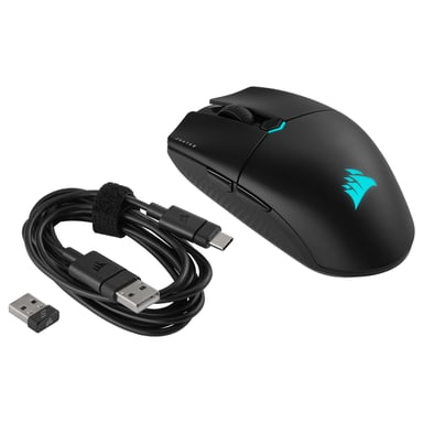 Ratón para juegos - Inalámbrico - CORSAIR - KATAR ELITE WIRELESS - Negro (CH-931C111-EU)