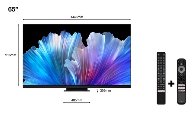 TCL C93 C935 165,1 cm (65'') 4K Ultra HD Smart TV Wifi Noir 2500 cd/m²