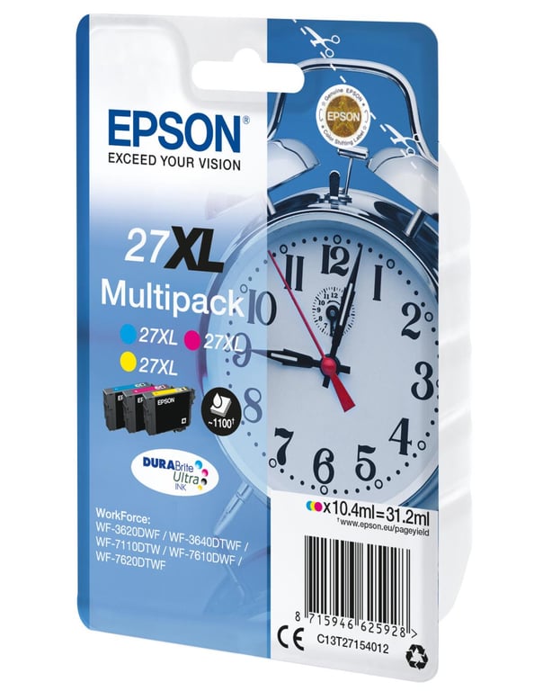 Epson Multipack 'Réveil' 27XL Encre DURABrite Ultra - vue 8