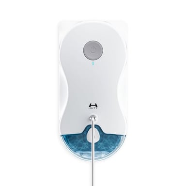 Robot lavavetri HUTT W10 Bianco, senza tracce, separazione secco/umido, frequenza variabile IA, 10 cm/s, serbatoio 80 ml, 65 dB