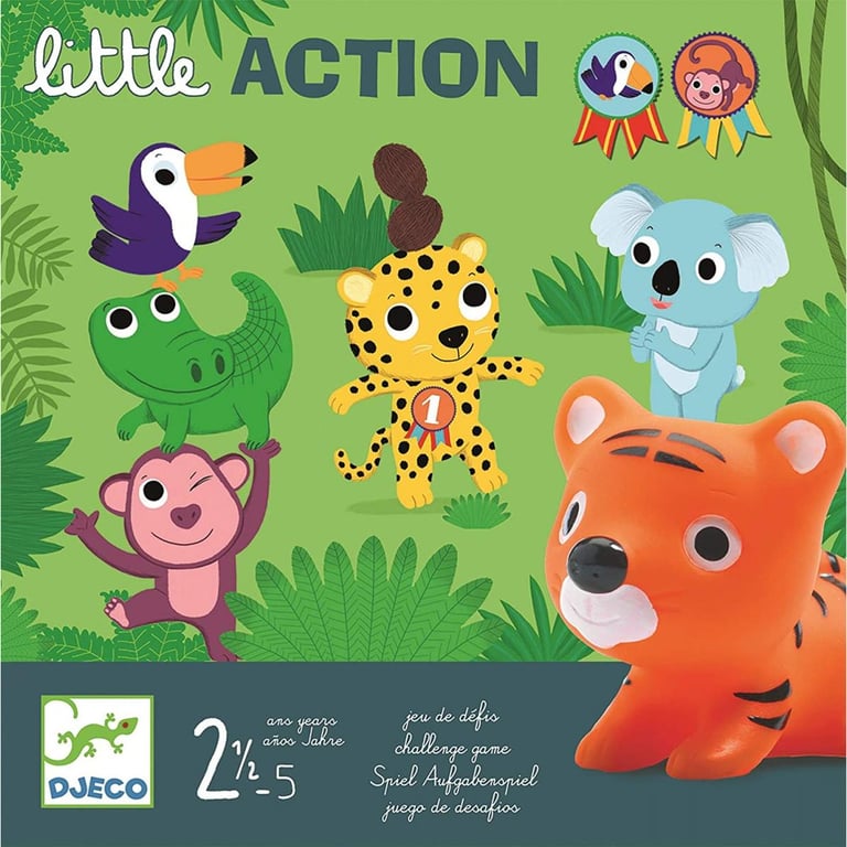 Djeco Jeu De Société Little Action - Équilibre Et Motricité Pour Enfants - Excellent État