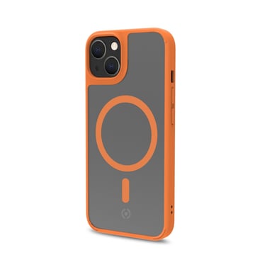 Celly Magmatt Cover protettiva per telefoni cellulari 17 cm (6,7'') Cover trasparente, Giallo Apple iPhone 14 Plus