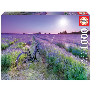 Puzzle Bicicleta En Campo De Lavanda 1000Pz