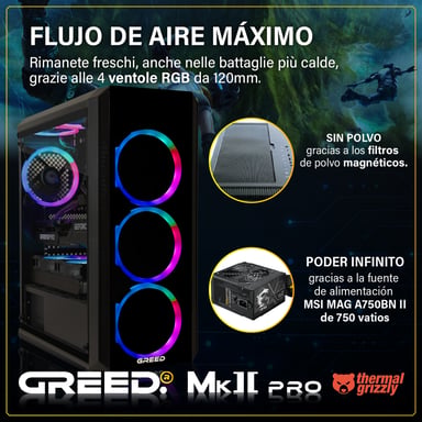 MK2 Pro - PC Gamer - AMD Ryzen 7 5700X - AMD Radeon RX 9070 16GO - Rapide Bureau PC Gaming - 32 GO RAM DDR4 - 2 TO SSD - Ordinateur avec WiFi + Windows 11 Pro