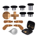 Palas con agarre para el pulgar y D-pads para controlar el juego Gold