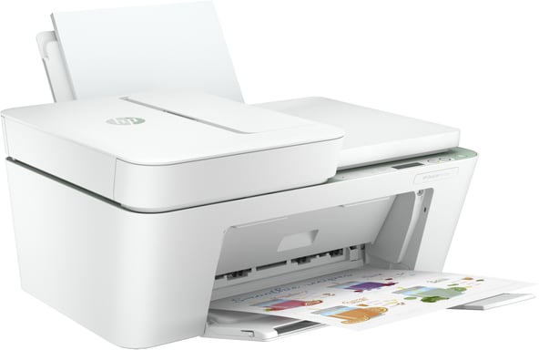 Stampante HP DeskJet HP 4122e All-in-One, a colori, stampante domestica, stampa, copia, scansione, fax mobile, HP+; idoneità all'inchiostro istantaneo HP; scansione in PDF