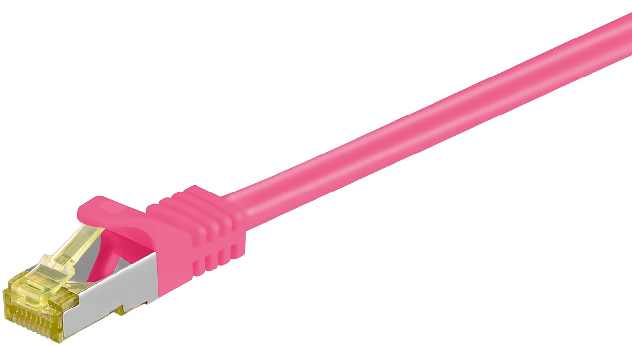 Goobay 91677 câble de réseau Magenta 30 m Cat7 S/FTP (S-STP) - Neuf