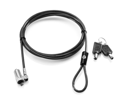 HP Ultraslim Keyed Cable Lock cable antirrobo Negro 1,8 m