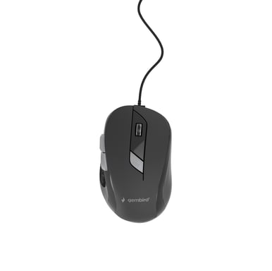 Gembird MUS-6B-01 souris Bureau Ambidextre USB Type-A Optique 1600 DPI