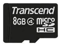 Transcend TS8GUSDC4 mémoire flash 8 Go MicroSDHC Classe 4 Neuf