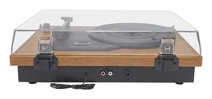 Giradiscos de estudio |Bluetooth | 2 altavoces | USB y tarjeta SD | Radio FM