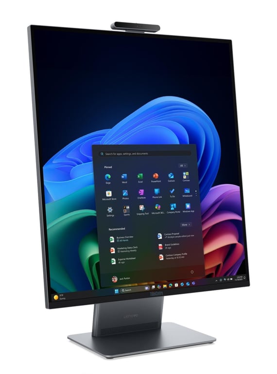 Lenovo ThinkCentre X AIO Copilot+ PC Intel Core Ultra 5 325 70 1 cm 27.6 2560 x 2880 pixels PC All in One LPDDR5x SDRAM SSD Windows 11 Pro Wi Fi 7 802.11be Neuf - vue 2