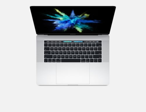 MacBook Pro Core i7 (2017) 15.4', 4 GHz 256 Go 16 Go AMD Radeon Pro 555, Argent - QWERTZ - Allemand