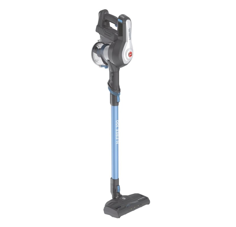 Hoover HF122DPT 011 Aspirateur balai Batterie Sec Tissu Sans sac 0,9 L 170 W Bleu, Titane - Neuf